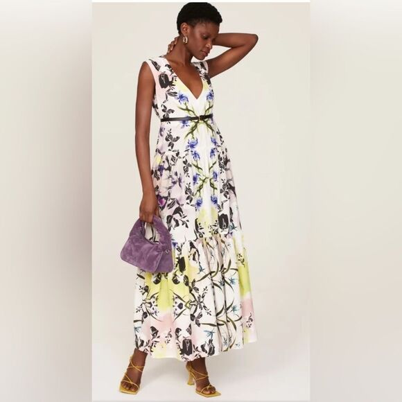 Dresses & Skirts - Bibhu Mohapatra Collective x RTR Tiered Floral Dress‎ - Size M $495 MSRP